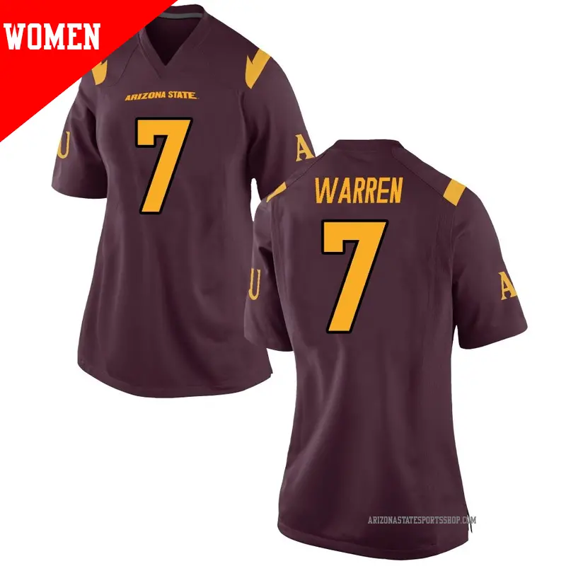 Women's #7 Montana Warren Arizona State Sun Devils Game Maroon Football College Jersey Women's #7 Montana Warren Arizona State Sun Devils Game Maroon Football College Jersey