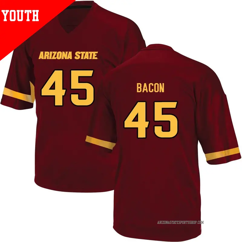Youth #45 Tristan Bacon Arizona State Sun Devils Replica Maroon Football College Jersey Youth #45 Tristan Bacon Arizona State Sun Devils Replica Maroon Football College Jersey